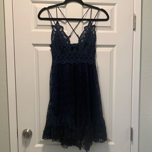 Brand new free people navy dress